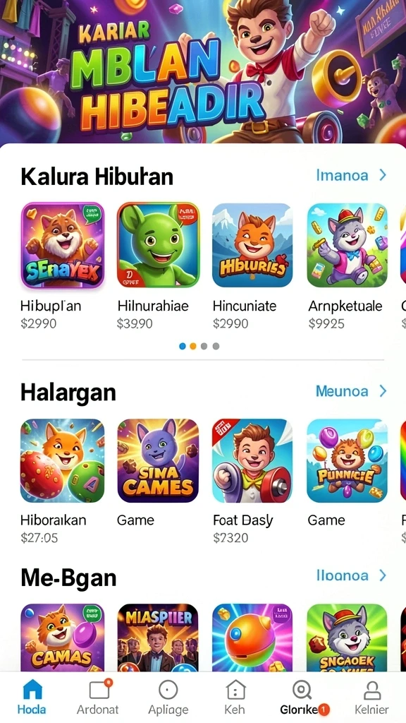 kingslot - Tampilan antarmuka yang menarik dan mudah dinavigasi.