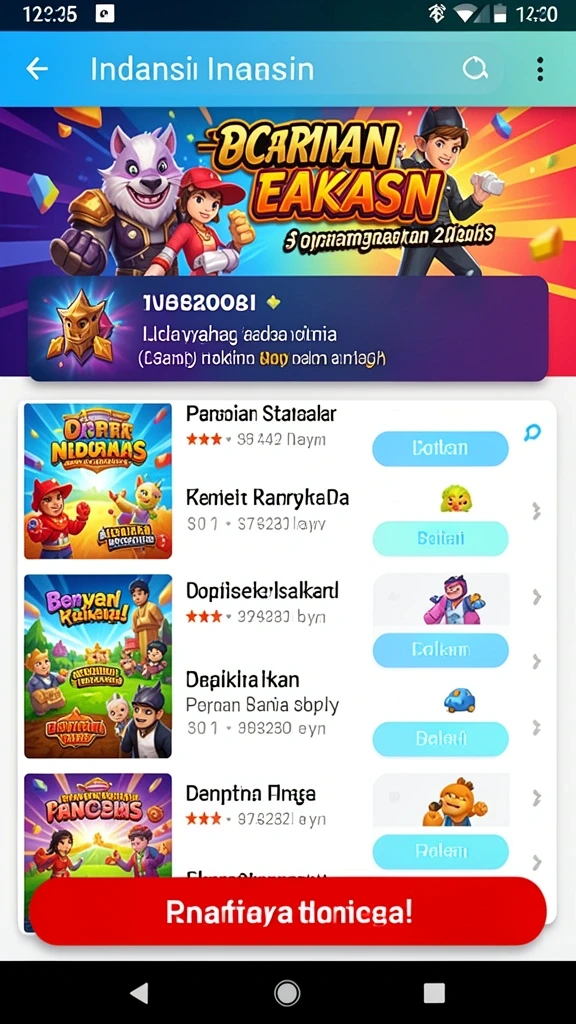 n06 - Tangkapan layar dari level menantang yang memukau.